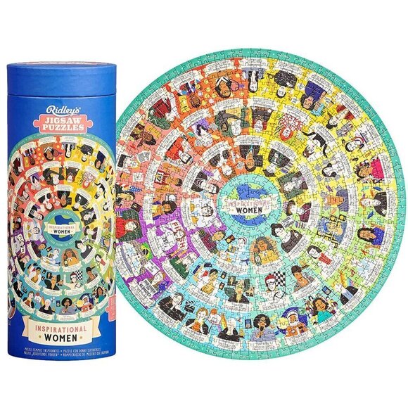 Ridley's Other - Ridley’s Inspirational Women Feminist Circular Jigsaw Puzzle, 1000-Piece Puzzle
